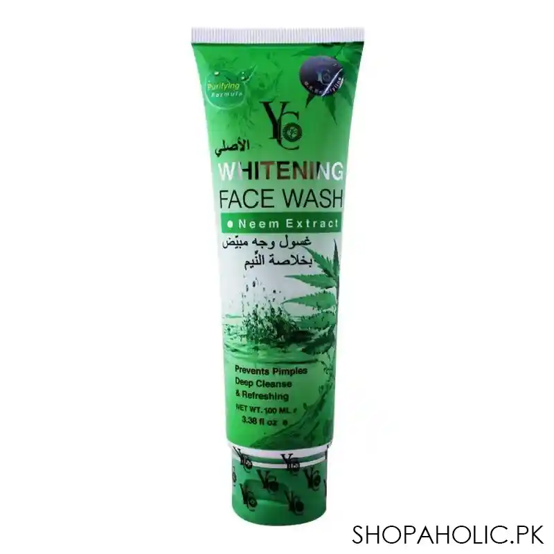 yc whitening face wash, with neem extract, 100ml main image