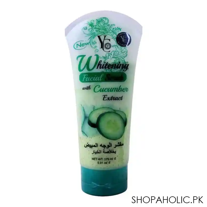 yc whitening facial scurb, cucumber extract, 175ml main image