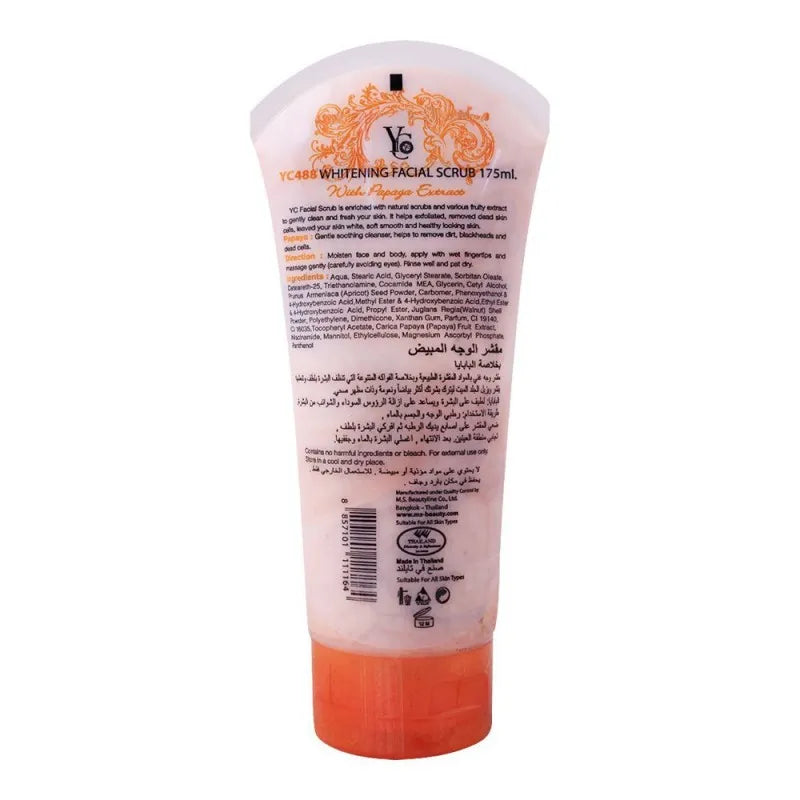 yc whitening facial scurb, papaya extract, 175ml image2