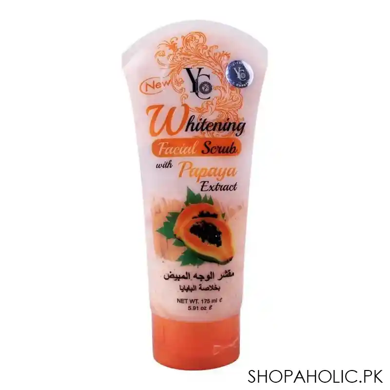 yc whitening facial scurb, papaya extract, 175ml main image