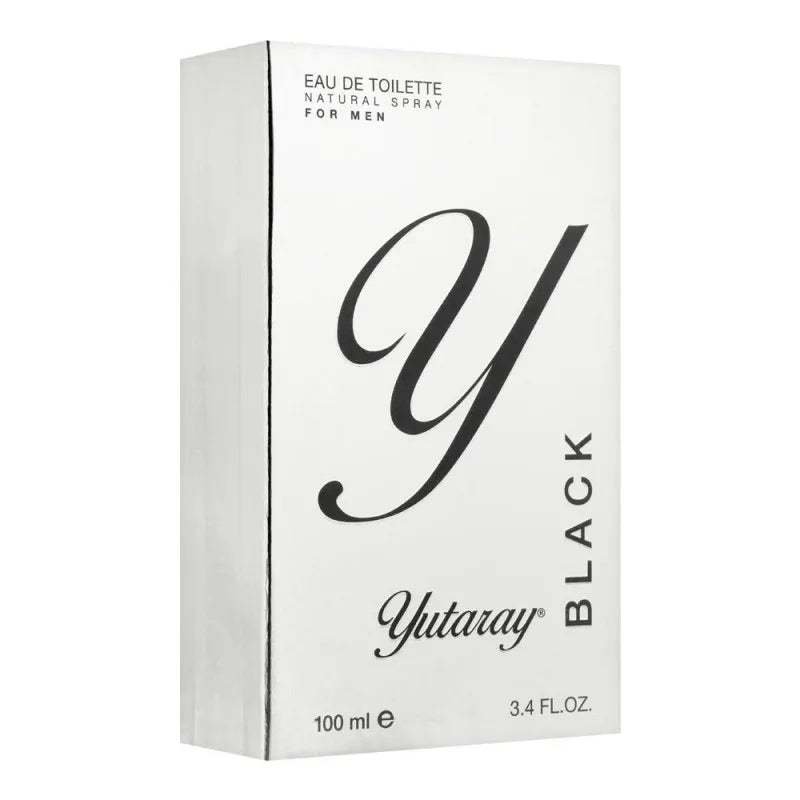 yutaray black eau de toilette, fragrance for men, 100ml main image