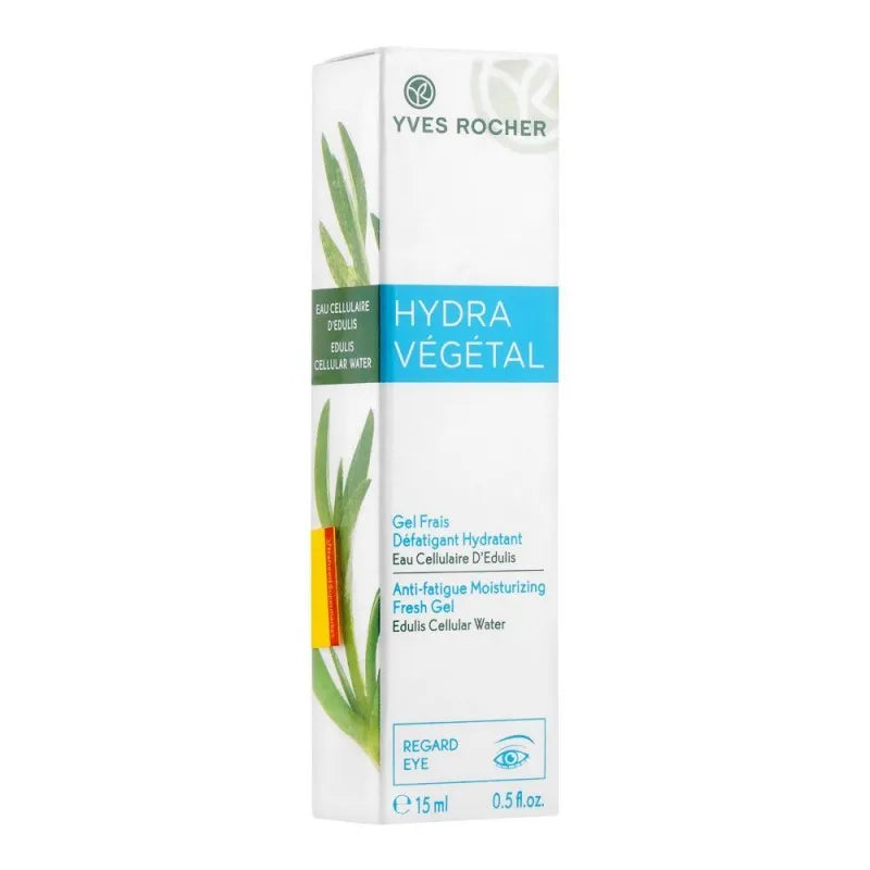 yves rocher hydra vegetal anti fatigue moisturizing eye fresh gel, 15ml main image