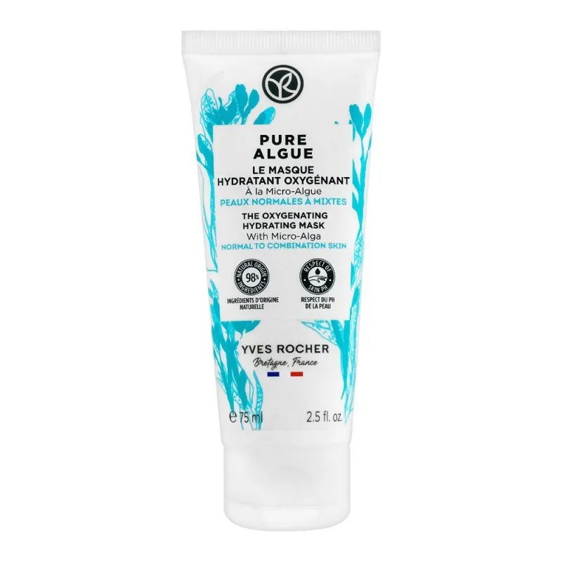 yves rocher pure algue oxygenating hydrating mask, 75ml main image