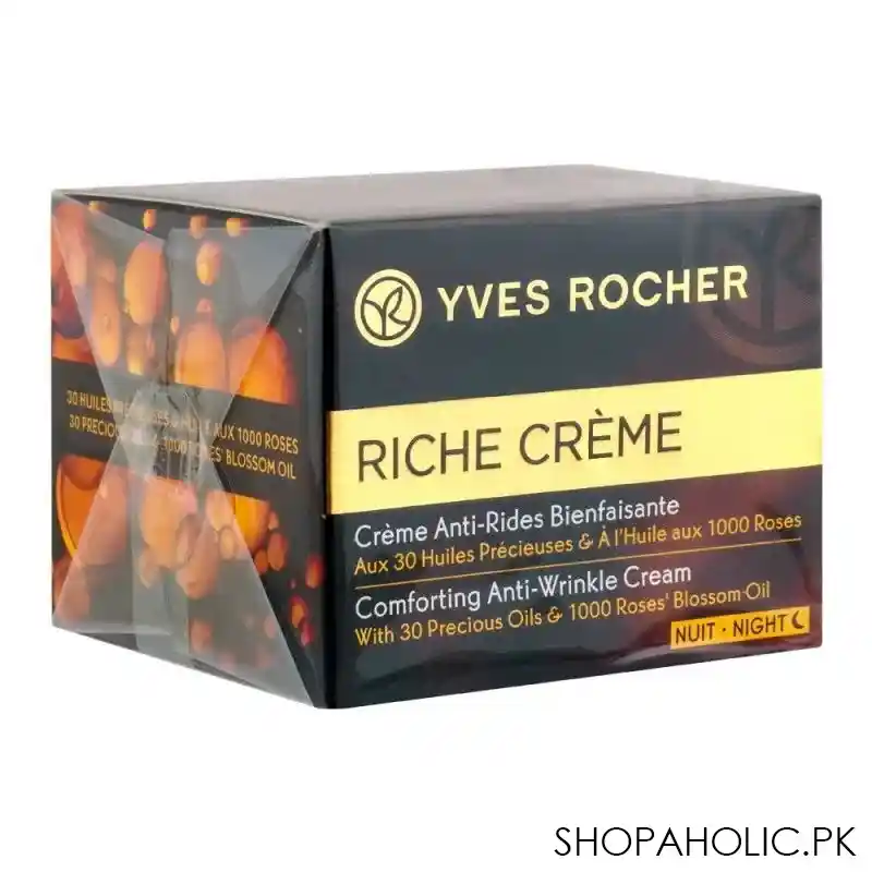 yves rocher riche creme comforting anti wrinkle night cream, 50ml image2