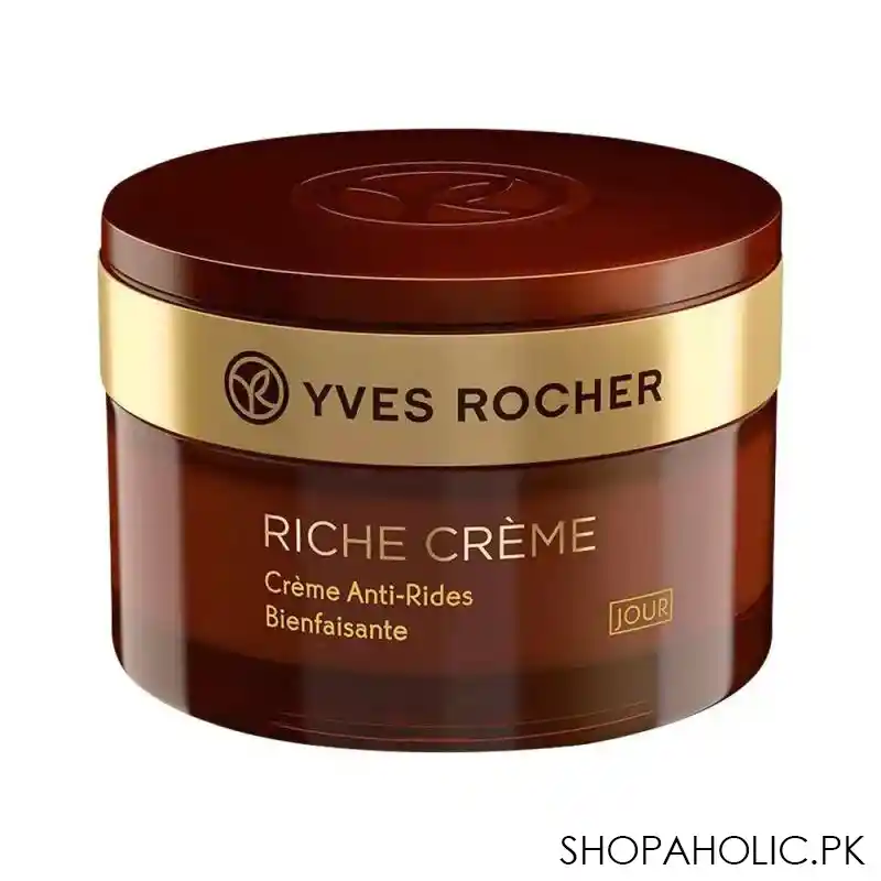 yves rocher riche creme comforting anti wrinkle night cream, 50ml main image