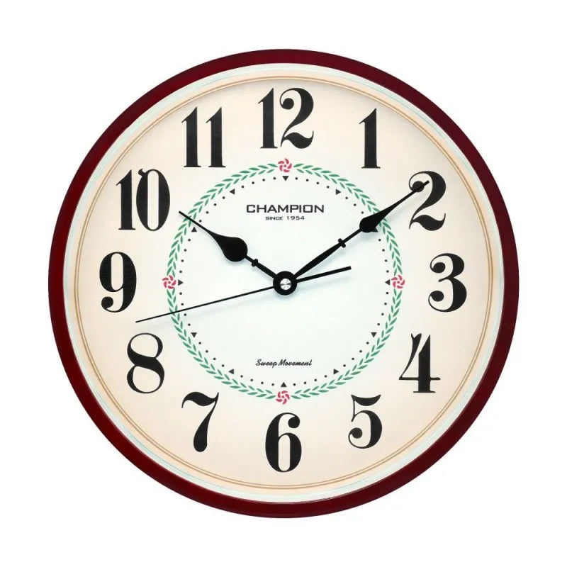 z.a wall clock, fawn backgro , ccb 935 red main image