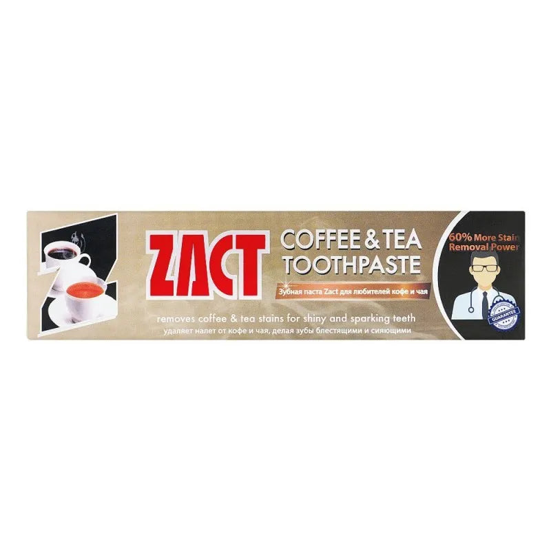 zact coffee & tea toothpaste, 100g image2