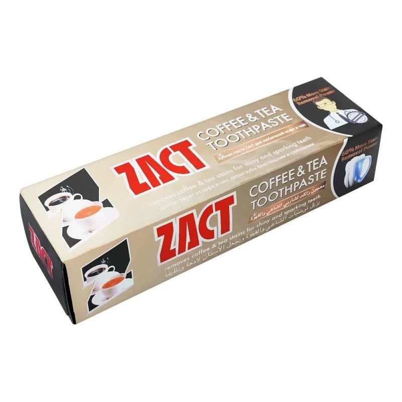 zact coffee & tea toothpaste, 100g main image