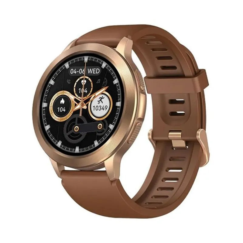 zeblaze men's btalk 2 smart watch, vintage brown image2