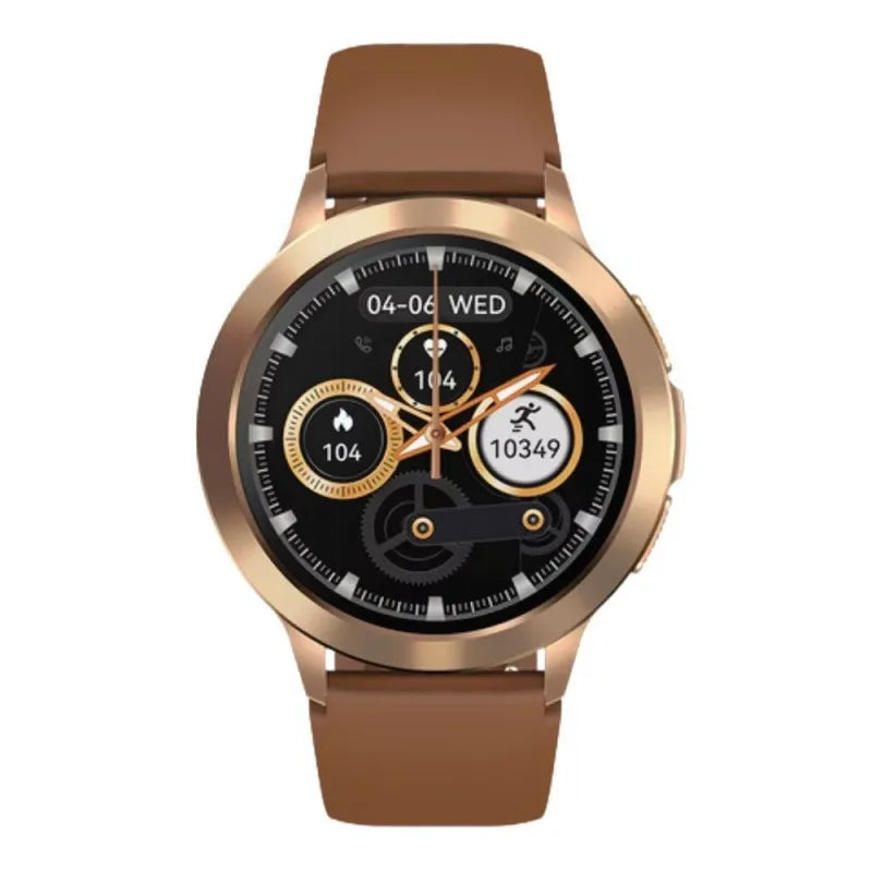 zeblaze men's btalk 2 smart watch, vintage brown main image