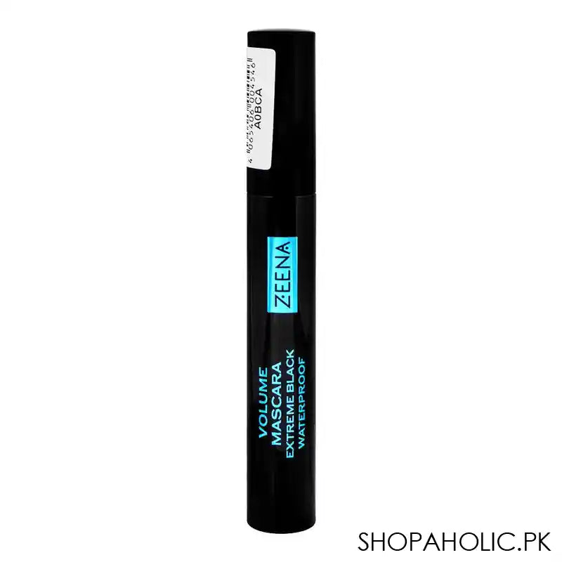 Zeena Waterproof Volume Mascara, Extreme Black 010 - Main Image