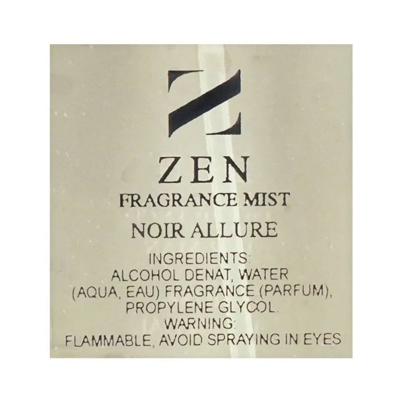 zen fragrance mist for men noir allure, 250ml image3