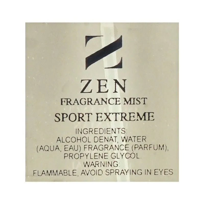 zen fragrance mist for men sport extreme, 250ml image3