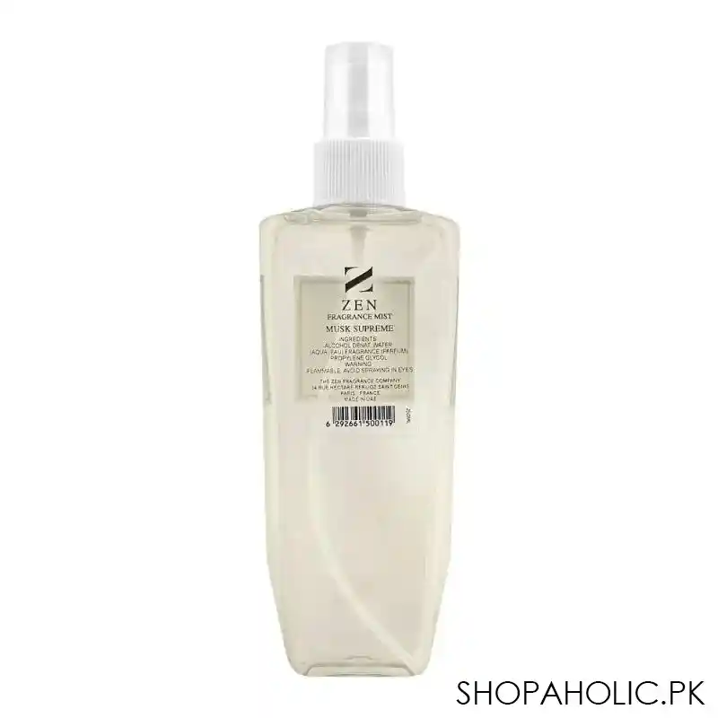 zen musk supreme woman fragrance mist, 250ml image2