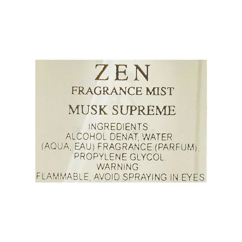 zen musk supreme woman fragrance mist, 250ml image3