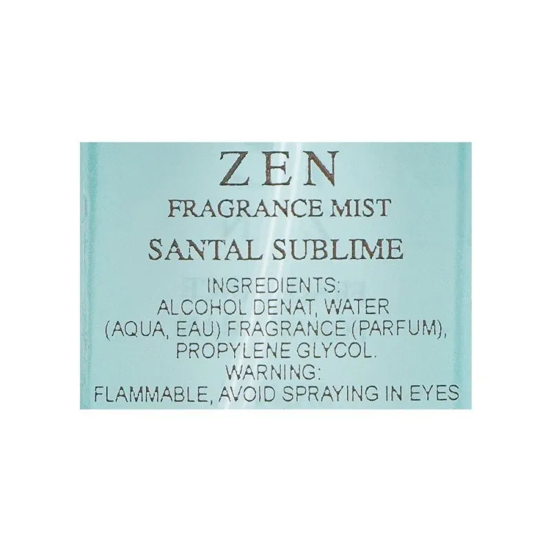 zen santal sublime woman fragrance mist, 250ml image3