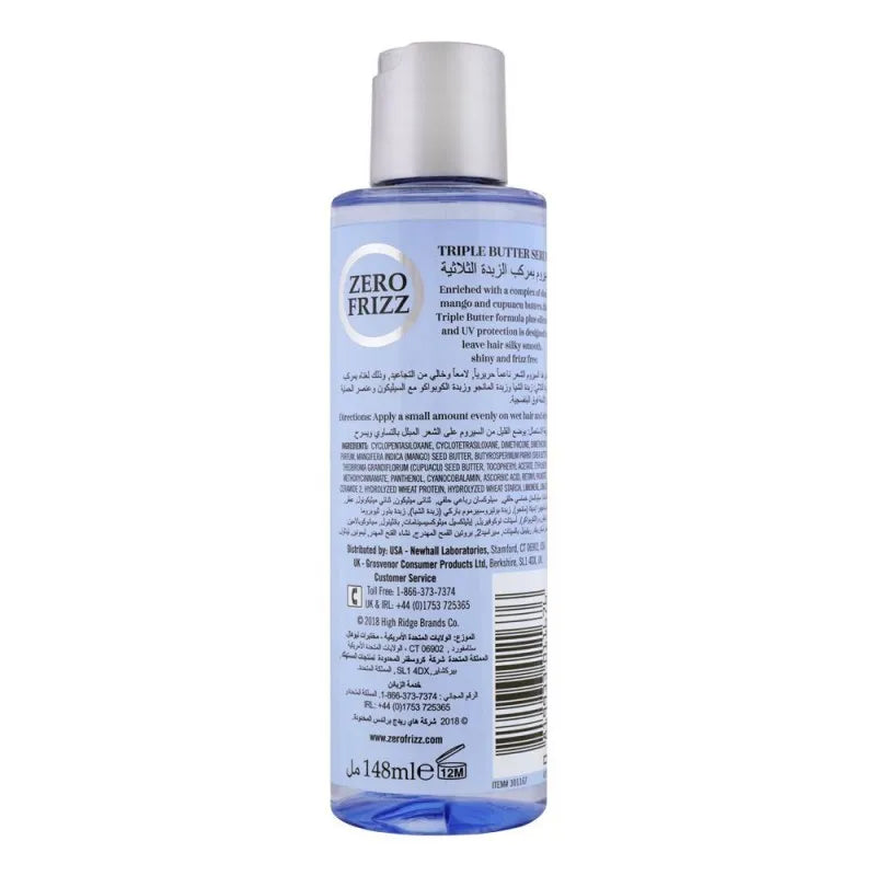 zero frizz triple butter serum, 148ml image2