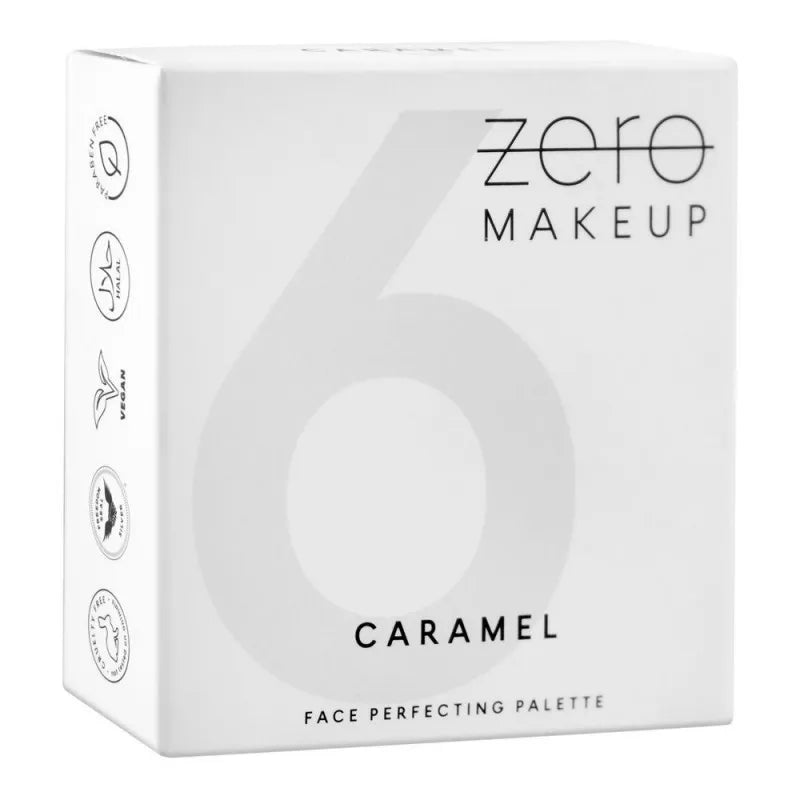 zero makeup face perfecting palette, 6 caramel image2