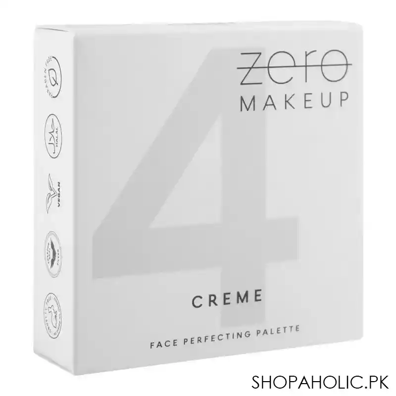 zero makeup face perfecting palette, creme image2