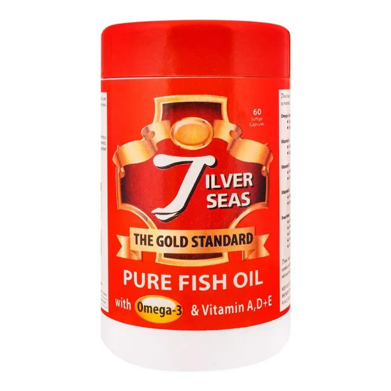 zestech sciences silver seas pure fish oil capsules, 60 pack main image