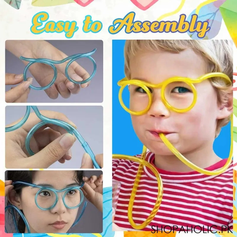 SILLY STRAW DRINKING GLASSES by FUNTIME GIFTS