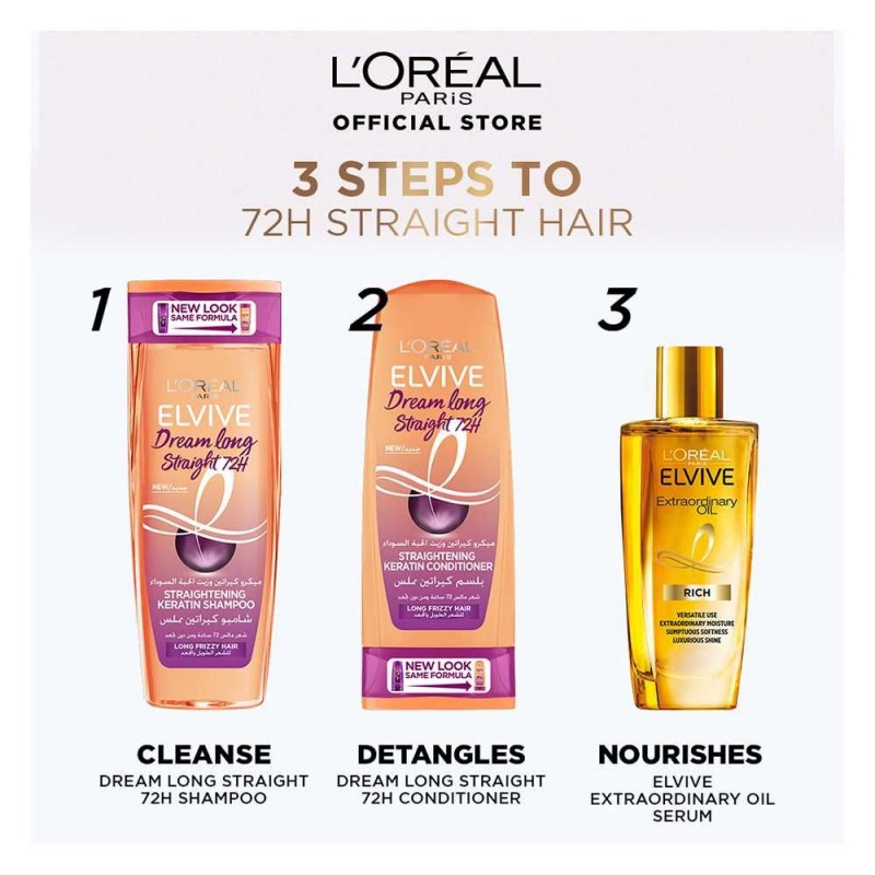 L'Oreal Elvive Dream Long Liss Shampoo, 370 mL Ingredients and Reviews