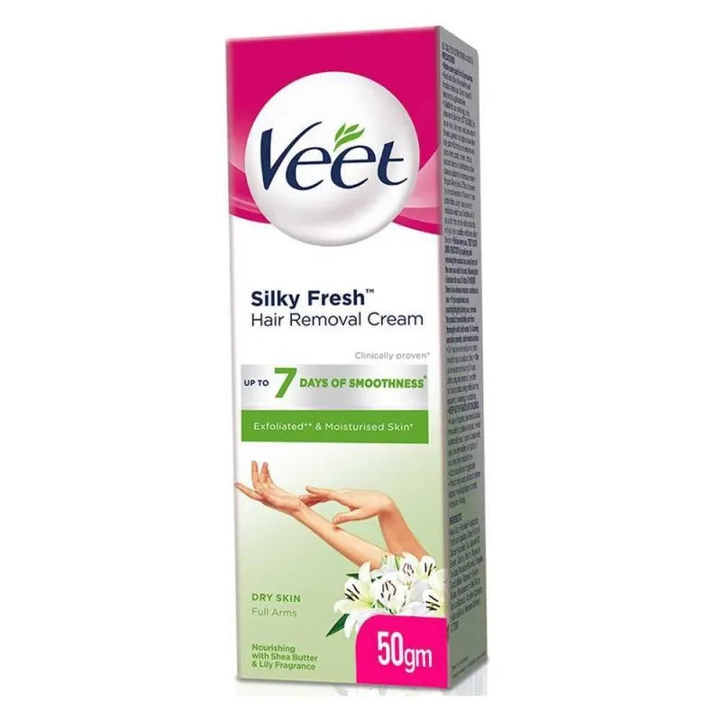 Veet Silky Fresh Shea Butter And Lily Hair Removal Cream 50g 5574