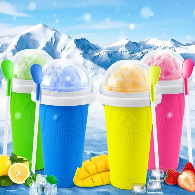 Slushy Cup Ice Cream Summer Popsicle Maker Children Selfmade Milk