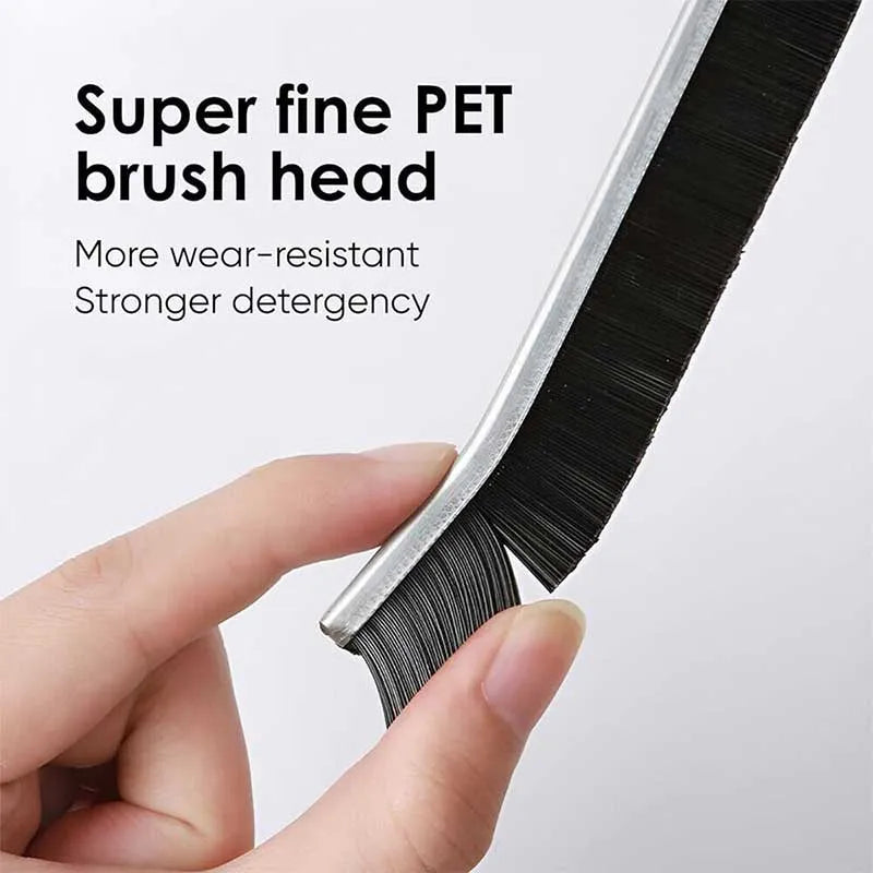 Hard-Bristled Crevice Cleaning Brush, Crevice Gap Cleaning Brush, Multifunctional Recess Crevice Cleaning Brush, Cleaner Scrub Brush, (2pcs), Men's