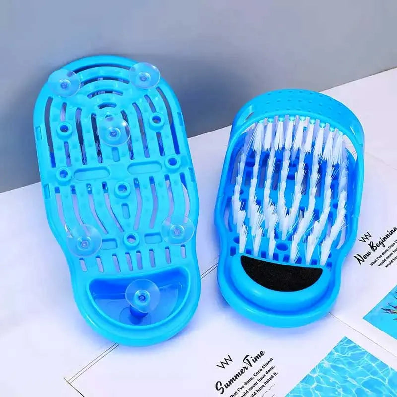 1pc Shower Foot Scrubber Massager Slipper Bath Shoe Cleaner For