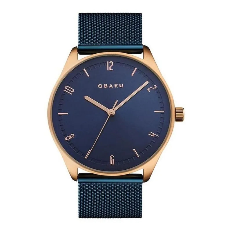 Buy Obaku Golden Round Dial, Analog Watch, V235GXVLML