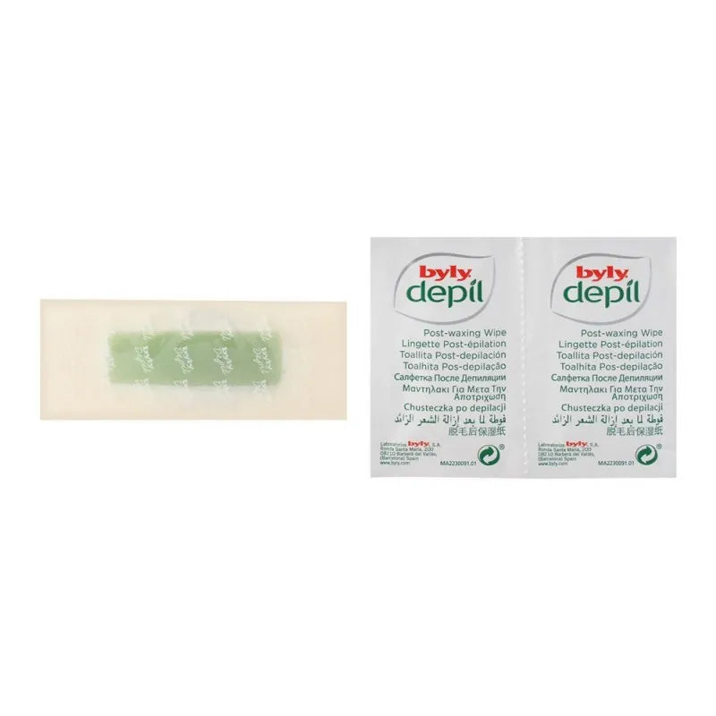 Buy Byly Depil Mint And Green Tea Hair Removal Wax Strips