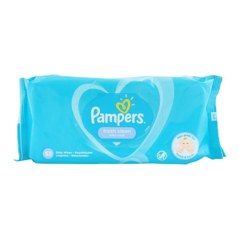 Buy Pampers Fresh Clean Baby Scent Baby Wipes, 52-Pack