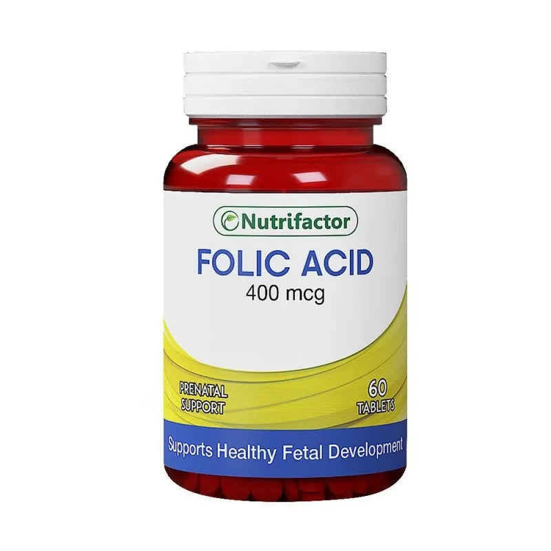 Buy Nutrifactor Folic Acid 400mcg Food Supplement 60 Tablets