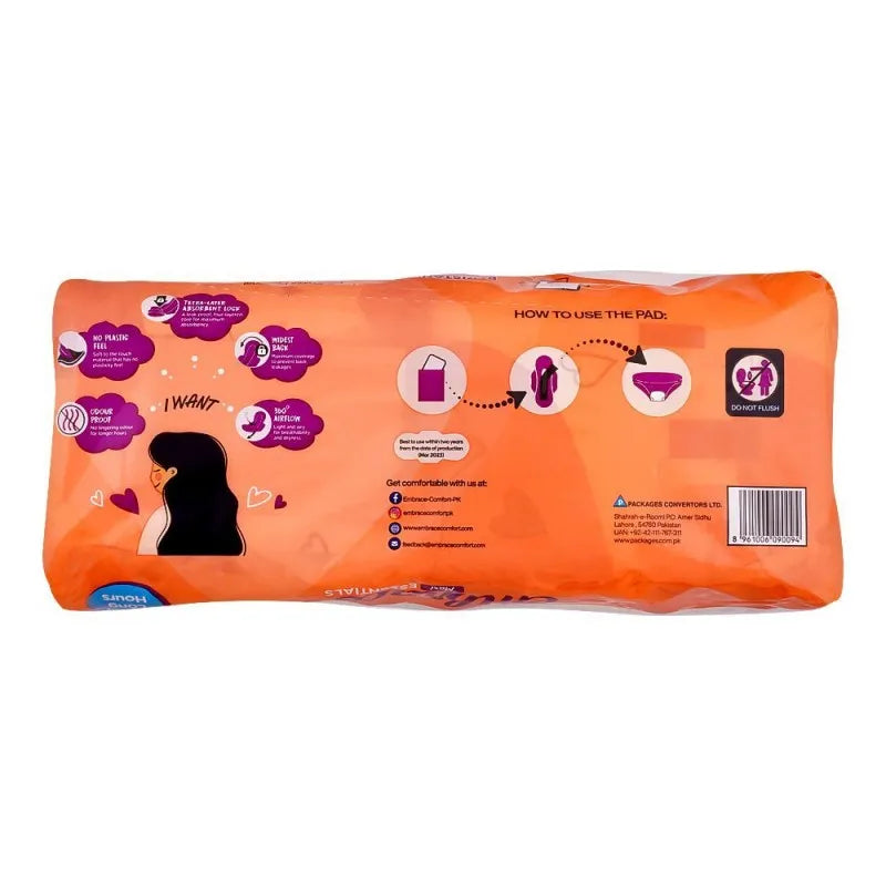 Embrace Essentials Maxi Pad, Long, 9-Pack Price in Pakistan