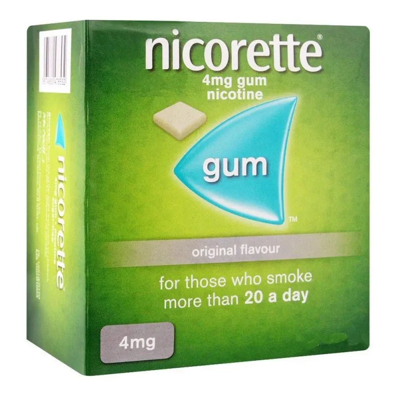 Buy Nicorette Original Flavour Gum, 4g, 1 Strip (15 Tablets)