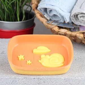 Lotus Shower Steamer Tray, Silicone Soap Dish, 4 Pack Lotus Flower Shape Shower Steamer Tray Small Self Draining Bar Soap Holder for Kitchen